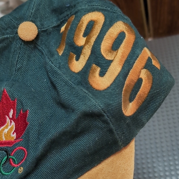 1996 Olympics Atlanta Green And Brown Hat Vintage - Picture 4 of 8